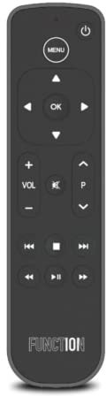 Function101 F101-ATVRM-BT Telecomando Bluetooth di ricambio per Apple TV | Connettività BLE e infrarossi | 2 batterie AAA incluse
