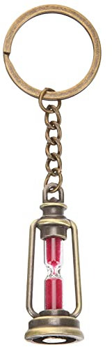 Kreativer Sanduhr SchlüSselanhäNger Aus Metall Vintage Design Perfektes Geschenk FüR Geburtstage Und Paare Rosy 10X3Cm 5 StüCk