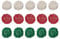 Uxcell Set of 15 Pcs Wicker Rattan Balls 2 Inch Rattan Decorative Balls for Centerpiece Bowls Vase Fillers Home Decor Red,Deep Green,White