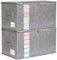 Clothes Storage – 60L Large Storage Boxes with Lids, Foldable Clothing Storage Bags, 30cm Height with Reinforced Handles, Dual Zippers & Clear Window – Ideal for Wardrobes & Moving House (2 Pack)
