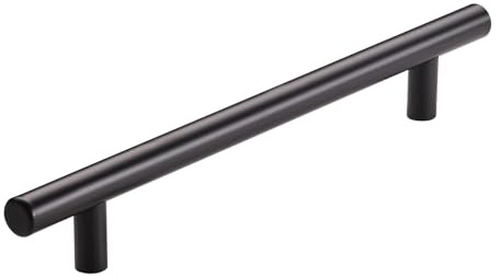 SOTECH Möbelgriff G17 BA 160 mm Ø 12 mm Edelstahl SS201 schwarz | pulverlackiert Küchengriff Bügelgriff - perfekt für vielfältige Wohnraumgestaltungen