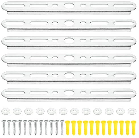 PATIKIL 140mm 5.5 Inch Ceiling Light Plate Kit, 6 Set Pendant Light Fixture Mounting Bracket Crossbar with Screw Nuts Accessories for Chandelier Wall Lighting