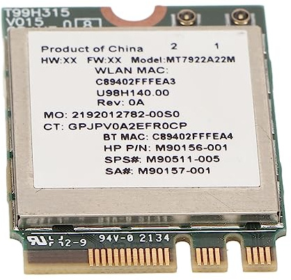 WiFi 6E Wireless-Karte 2400 Mbit/s Gigabit, 802.11AX Bluetooth-Netzwerkadapter für 2,4 GHz 5 GHz Frequenz, Unterstützung für für Windows 10 11 64 Bit