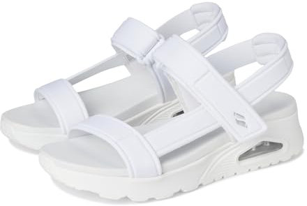 Skechers Damen UNO Summer STAND2 Sandale, White, 40 EU