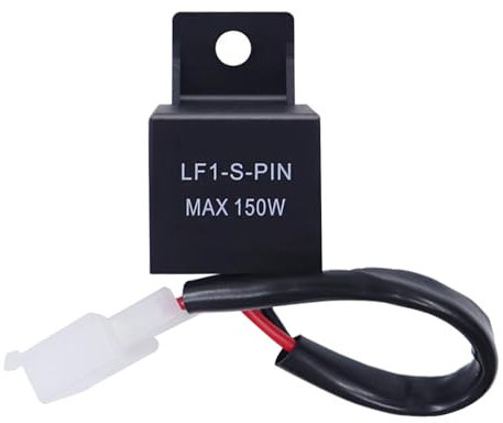 BouGPeng LED Blinkerrelais 2 Polig 12V Universal LED Motorrad Blinker Relais Lastunabhängiges Blinkerrelais Blinkgergeber Blinkrelais Blinkfrequenzkontroll- Relais für Motorrad Blinker