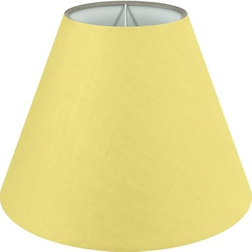 Wogati® Premium Lampenschirm E14/E27 Baumwolle | verschiedene Größen & Farben | Farbe: Gelb/Größe: M | Lampenschirm Stehlampe + Lampenschirm Hängelampe + Lampenschirm für Tischlampe