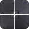 Greenfields Pack of 4 60/80KG Cantilever Parasol Base - Square Shaped Fill with Water or Sand - Black Umbrella Hanging Banana Cantilever for Garden, Patio, Deck - U Locking Parasol Base Weight