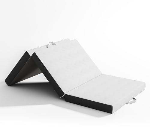 Vesgantti Faltbare Klappmatratze, Gel-Memory-Schaum Faltmatratze Gästebett Klappbar, Reisematratze mit waschbarem Bezug, Camping Klappmatratze Sessel Öko-Tex Zertifiziert (10cm, 120x195cm)