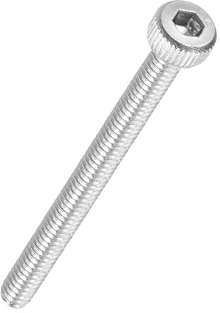 Kozelo 100 Piezas Tornillos de Cabeza Hexagonal - [M2-0.4 x 25mm] Acero Inoxidable 304 Totalmente Roscados con Allen Socket Drive para Motor Eléctrico Impresión 3D Plateado