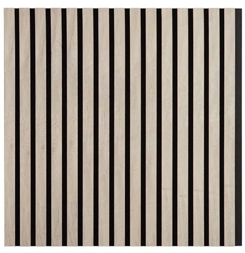 Homestyle4u Akustikpaneele 60x60 cm Wandpaneele Grau Wandverkleidung innen 1 Paneele Wand Holz Dekorpaneele MDF