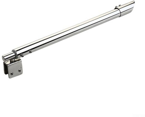 Barra de soporte para mampara de ducha, soporte ajustable de acero inoxidable, paneles de vidrio adecuados con un rango de 8 a 12 mm (2# (cabezal único)