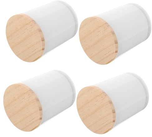 RORPOIR 4piezas Vasos De Vidrio para Velas De Té Tarros con Tapa Fiestas y Aromaterapia