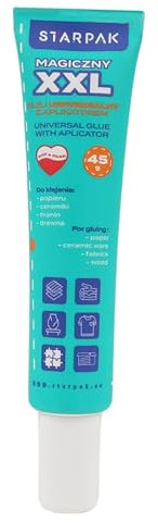 Magic Kleber in XXL-Tube, Alleskleber, Klebstoff, hoch belastbar, für alle Materialien, Bastelkleber 45 g