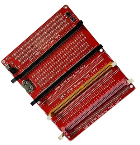Universals RAM Scheda diagnostica per DDR3 DDR4 DDR5 UDIMM RDIMM Modulo di memoria con due opzioni di alimentazione Gold Fingers Wear & Pcbs Line Tester