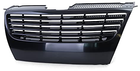 Sport Kühlergrill Grill ohne Emblem Schwarz für VW Passat B6 3C 05-08