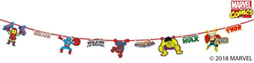 Marvel Avengers Paper Garland Kit, Birthday Party Banner, Party Decorations