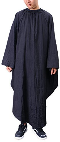 Frcolor Salon Home Friseur Friseur Kleid Professional Tuch Haar Cape mit Ärmeln Barber Haarschnitt Cape (schwarz)