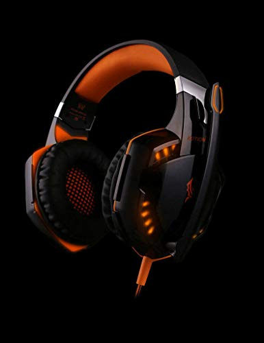 FidgetGear Each G2000 Gaming Headset Stereo Sound Headphone with Mic PC Laptop Games Orange