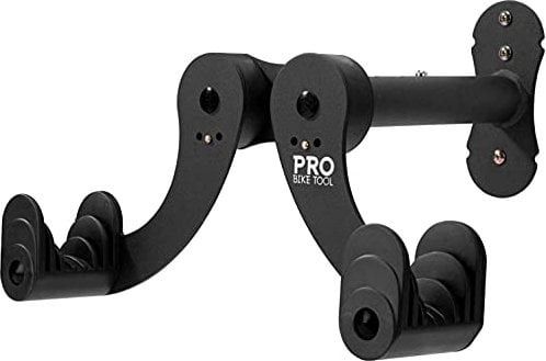 PRO BIKE TOOL Fahrrad Wandhalterung, Platzsparend & Einstellbar, Fahrradhalterung ideal für Aufhängung und Halterung in der Garage, Keller oder Wohnung, Fahrradaufhängung, Wandhalter für Rennrad & MTB