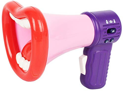 FeiWen Megaphon Spielzeug Kind Megaphon Big Mouth Lustige Megafon Aufnahme Spielzeug-Kind-Voice Changer (Rot)
