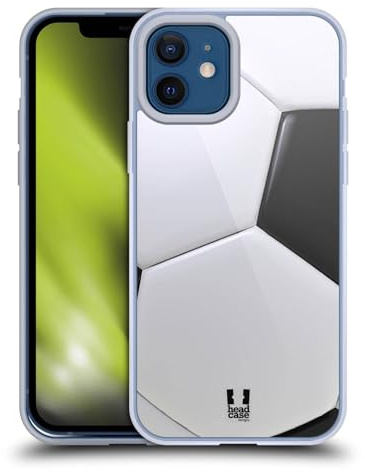 Head Case Designs Fussball Ball Kollektion Gelhülle [Militärischer Schutzgrad] Kompatibel Mit Apple iPhone 12 / iPhone 12 Pro Und Kompatibel Mit MagSafe
