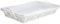 HERSIG - Bandeja Plancha Mimbre Natural | Cesta Colada Rectangular con Forro y Asas - 60 x 40 x 10 cm - Blanco