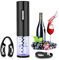 DASIAUTOEM Elektrischer Korkenzieher, Automatischer Flaschenöffner, Wein öffner Weinflaschenöffner Geschenkset mit Kapselschneider USB Ladestation, Weinöffner Geschenke für Männer Vater Opas