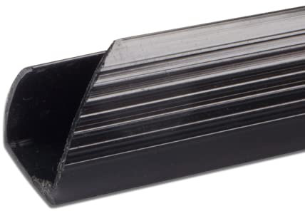 Klemmschienen zum Binden von Dokumenten, ohne Lochungen, schwarz, 10 mm, 100 Stück, für bis zu 50 Blatt