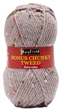 Hayfield Bonus Chunky Tweed, Rose (105), 100g by Sirdar