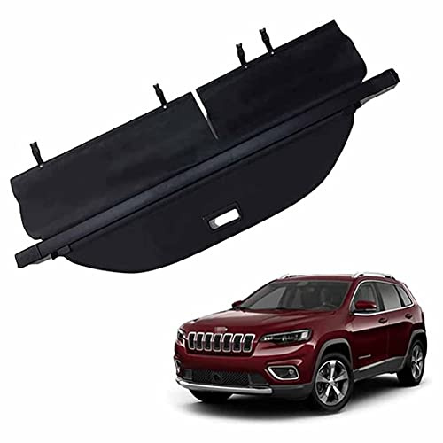 für Jeep Cherokee 2019 2020 Auto Laderaumabdeckung Kofferraum Ablagen Einziehbare Cargo Abdeckung Kofferraumabdeckung Paket Cover Schutz Aufbewahrung Ausziehbar Rollo Innere ZubehöR