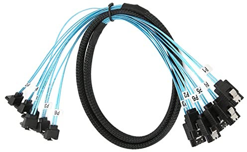 6 Gbit/s SATA IIIDatenkabel, 7 polige Buchse, Gerade auf Gerade Abgewinkelte Buchse, Datenkabel mit Verriegelung, für SSD(0,5 m / 1,6 ft)