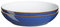 Denby - Imperial Blue Pasta Bowls Set of 2 - Dishwasher Microwave Safe Crockery 1050ml 22cm - Royal Blue, White Ceramic Stoneware Tableware - Chip & Crack Resistant