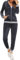 Yukiuiny Survêtement Ensemble Velours Femme à Capuche Zippés Sportswear Sweat Manche Longue Pantalon Jogging Tennis Gym Yoga Vêtements de Fitness Gris foncé S