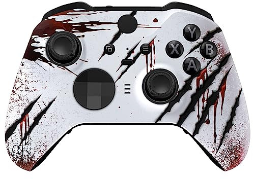 eXtremeRate Cover Custodia Frontale per Xbox Elite Series 2 Controller Model 1797,Scocca Case Ricambio per Xbox Elite Series 2 Wireless Controller Core&2 Anelli-Attacco Selvaggio