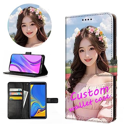 Personnalisé Photo En Cuir Portefeuille Coque Téléphone Cas Pour iPhone 15 14 13 12 11 Pro Max XS XR SE 7 8 6S Plus Personnalisé Image Flip Couverture