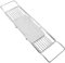 Silver White Bathtub Shower Caddy Tray Stainless Steel Extending Sides Adjustable for Bath Tub