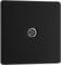 BG Electrical - Conexión aérea coaxial única, color negro mate