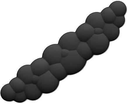 Repose-Poignet pour Clavier en Mousse à Mémoire de Forme, Design Nuage Mignon, Support Confortable, Rebond Lent, Facile à Nettoyer, évite la Fatigue, Réduit la Pression,