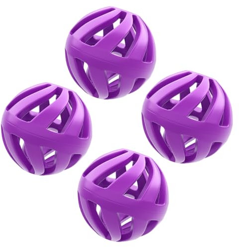 ShakeNext® Pack of 4 Plastic Mixball for Sports Fitness Protein & Protein Shaker, Shake Ball, Blender Ball for Mixed Drinks (Purple)