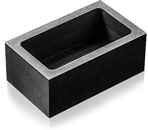 Hanabitx 2 Kg Graphit Barren Form Tiegel GießEn Form Barren Form für Gold Silber Metall, 85 X 45 X 30 Mm (1 StüCk)