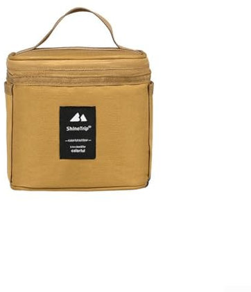 Oceanlend Tragbare Gewürzbox, Outdoor, Camping, tragbares Gewürzdosen-Set mit Aufbewahrungstasche, Reise-Gewürz-Set (nur Tasche, Khaki), 16Q8WDJRR27WB29BIY9LU3OJ036Z1F