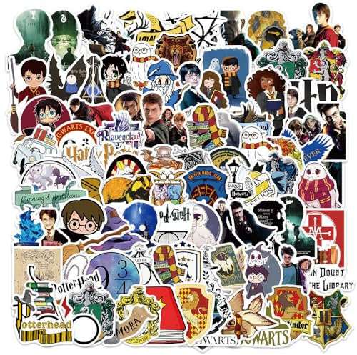 100 adesivi Potter in vinile impermeabili decalcomanie bomboniere per bambini simpatici adesivi kawaii per bottiglie d'acqua bici bagagli computer skateboard auto moto