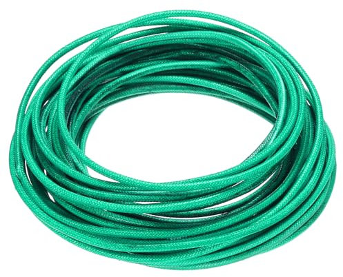 QUARKZMAN 14 AWG Silikon Elektrokabel 2 mm² 10 Meter Flexibles Hochtemperatur Geflochtenes Kabel Verzinnter Kupferdraht für Industrie KFZ DIY RC-Autos Boote LED Licht Grün