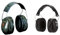 Peltor 3M Casque antibruiOptime™ II H520A-407-GQ - Vert - Serre tête & 3M Casque Antibruit Pliable 90563E, protection auditive confortable recommandée