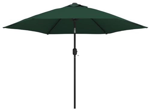 LAPOOH Cantilever Schirm, Sonnenschirm, Balkon Schirm, Angelschirm, Gartensonnenschirm, Garten Schirm, 3 m Grün