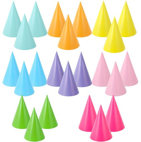 UILYNIU 24 Pièces Chapeau Anniversaire Kit Chapeau de Couronne D'anniversaire Colorées de Fête Pour Anniversaire Party, Fêtes de bébé Accessoires de jeu de fête amusant (24 pcs)