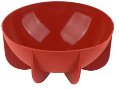 BOLAXHCA 1 moule en silicone demi-sphère, moule en silicone, forme planète, moule à gâteau, semi-circulaire, 18,5 x 18,5 x 8,1 cm, rouge brique