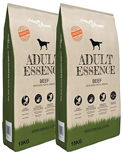 ZEYUAN Premium-Trockenhundefutter Adult Essence Beef 2 x 15 Kg, Hundefutter Trocken, Dog Food, Hundefutter Aufbewahrung