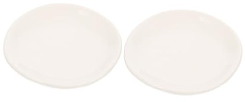 PRETYZOOM 2 Piezas plato de joyería de cerámica bandeja de plato de joyería Titular de la jewelry organizer organizador joyeros cerámico paleta bandeja de baratija de cerámica