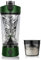 flintronic Shaker éléctrique Rechargeable, 650ml Portable Shaker éléctrique, Rechargeable USB Bouteille de Shaker de Protéines sans BPA avec Boîte à Poudre avec Poignée pour Le Fitness Le Sport(Vert)